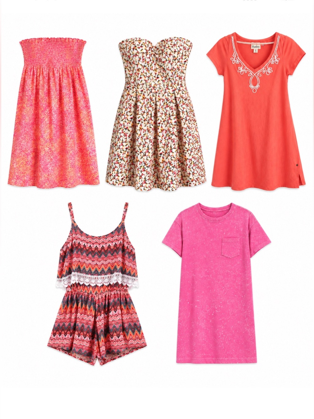 5 Piece Women's Summer Dress & Romper Bundle – Size Small – Like New to GUC